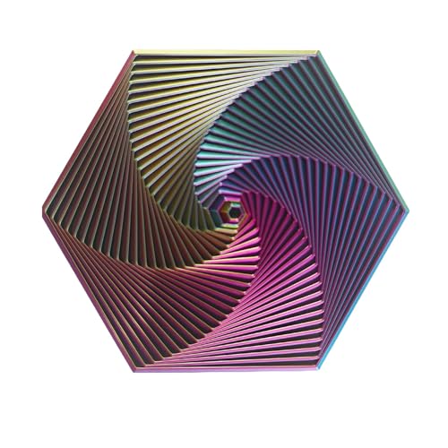 Zappelspielzeug gegen Angst, Spiralsechseck-Stressabbauspielzeug – Kunststoffdesign zur Linderung von Angst und Langeweile, 3D-Zappelspielzeug Zappelspielzeug gegen Angst, Spiralsechseck-Stressabbauspielzeug – Kunststoffdesign zur Linderung von Angst und Langeweile, 3D-Zappelspielzeug von NECXON