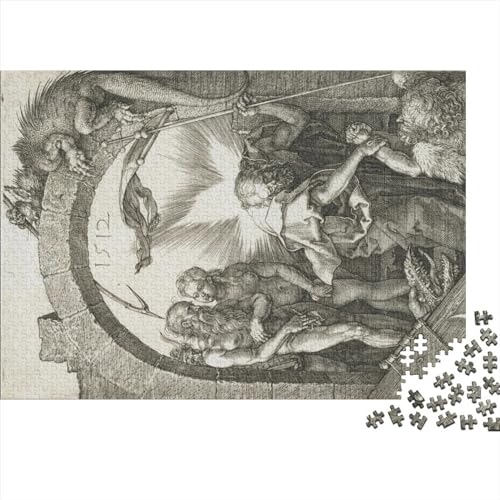 Albrecht Dürer Puzzles 1000 Teile Für Erwachsene,Impossible Puzzle,farbenfrohes Legespiel,Geschicklichkeitsspiel Für Die Ganze Familie von NEDLON