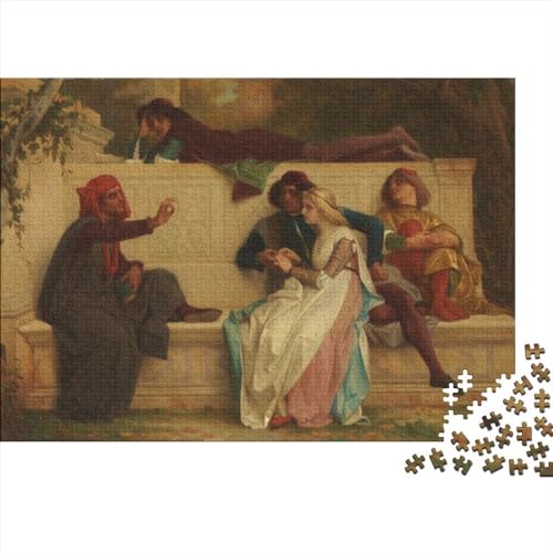 NEDLON Alexandre Cabanel 1000 Teile Puzzle, Kunst, Antik, Jigsaw, Rätsel, 1 Stück, 1000 Puzzleteile, 1 Set, ab 12 Jahren von NEDLON