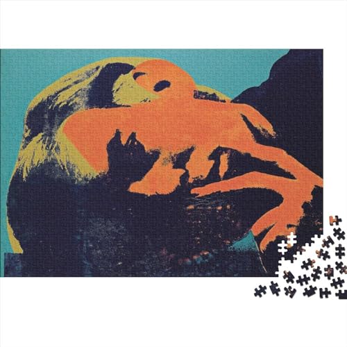 Andy Warhol Kunst Puzzle 300 Teile Erwachsene, 300 Teile Jigsaw Lustige Puzzles Geschenk-Idee Für Geburtstag,Weihnachten,Halloween Und Valentinstag von NEDLON