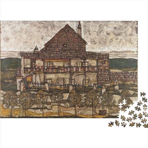 Egon Schiele Kunst 500 Teile Puzzle Für Teenager Erwachsene, Museum Holz Puzzle, Lustige Gemälde Puzzles Piele, Impossible Puzzle Für Die Ganze Familie von NEDLON