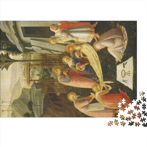 Fra Angelico Puzzle, Gemälde Puzzles Personalisiert 300Teile Für Jungen Mädchen Holzpuzzle, Kunst Puzzle Farbenfrohes, Museum Puzzle von NEDLON