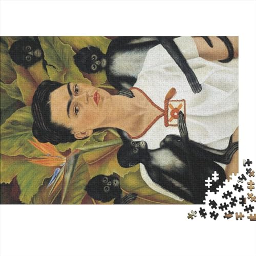 Frida Kunst Puzzle Spielzeug, Weltberühmte Gemälde Puzzles, Familienspiele Teenager Erwachsene, Geschenk-Idee, Lustige Puzzles, Museum Puzzles 1000 Teile von NEDLON