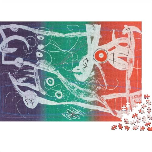 Joan Miró Puzzle 300 Teile,Puzzles Für Erwachsene,Impossible Puzzle, Geschicklichkeitsspiel Für Die Ganze Familie, Puzzle Farbenfrohes von NEDLON