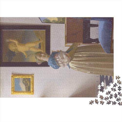Johannes Vermeer Holzpuzzle 1000 Tabletten Dekomprimierung Lernspielzeug Exquisite Souvenirs-Dekoration Malerei Jungen Und Mädchen Puzzles von NEDLON
