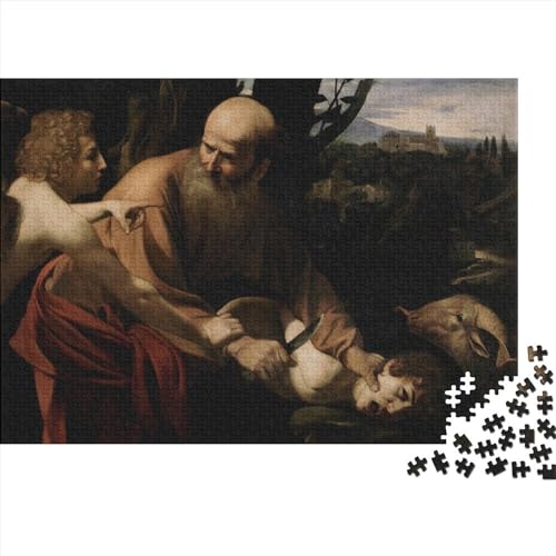 Michelangelo Caravaggio Puzzles Für Erwachsene,Übung Für Den Geist,Geschenk-Idee,Nachhaltiges Puzzle Tolles Geschenk Familientreffen Spiele 1000 Teile von NEDLON