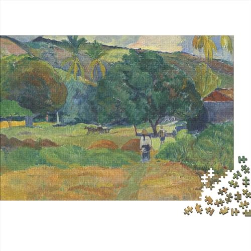 Paul Gauguin Puzzles 300 Teile Für Erwachsene,Impossible Puzzle,farbenfrohes Legespiel,Geschicklichkeitsspiel Für Die Ganze Familie von NEDLON