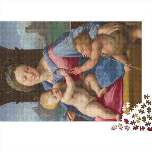 Raffaello Santi Holz Gemälde Puzzle, 1000-Teilige Kunst Puzzles, Geschicklichkeitsspiel, Für Erwachsene Weltberühmte Gemälde Puzzles Piele Spielzeug Geschenk von NEDLON