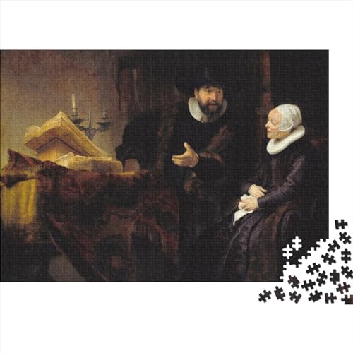 Rembrandt Puzzle 300 Teile,Puzzles Für Erwachsene,Impossible Puzzle, Geschicklichkeitsspiel Für Die Ganze Familie, Puzzle Farbenfrohes von NEDLON