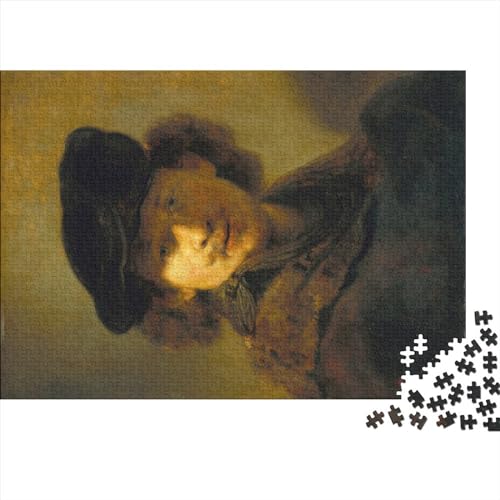 Rembrandt Puzzles Für Erwachsene,Übung Für Den Geist,Geschenk-Idee,Nachhaltiges Puzzle Tolles Geschenk Familientreffen Spiele 500 Teile von NEDLON