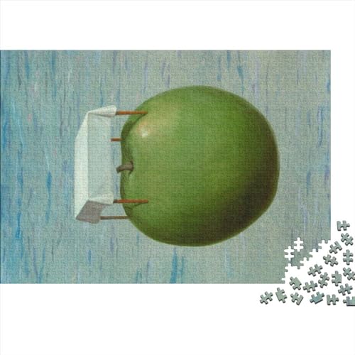 Rene Magritte Puzzle 1000 Teile,Puzzles Für Erwachsene,Impossible Puzzle, Geschicklichkeitsspiel Für Die Ganze Familie, Puzzle Farbenfrohes von NEDLON