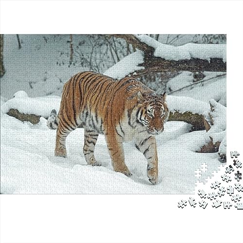 Tiger Tiere Holz Puzzle, 500-Teilige Puzzles, Geschicklichkeitsspiel, Für Erwachsene Puzzles Piele Spielzeug Geschenk von NEDLON