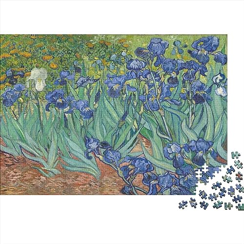 Van Gogh Irises Painting 300 Teile Puzzle Für Teenager Erwachsene, Weltberühmte Gemälde Holz Puzzle, Lustige Gemälde Puzzles Piele, Impossible Puzzle Für Die Ganze Familie von NEDLON