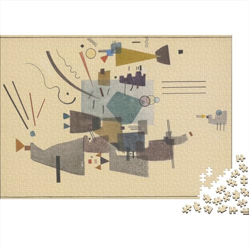 Wassily Kandinsky Puzzlespiel 300 Teile Weltberühmte Gemälde Puzzle Für Erwachsene, Impossible Puzzle, Puzzle Erwachsenen, Puzzle Gemälde, Museum Puzzel 300pcs von NEDLON