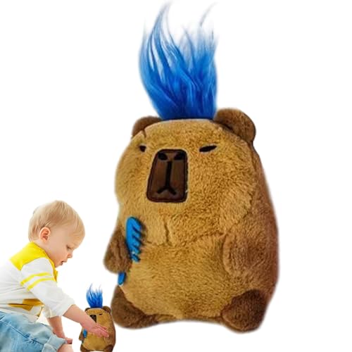 NEFLUM Capybara-Plüschkissen, Plüsch-Capybara-Stoffspielzeug,Plüschkissen Tierspielzeug | Weiche Kuscheltiere, hautfreundliche Kuscheltiere für Mädchen und Kinder von NEFLUM
