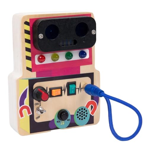 NEFLUM Sensorisches Brett,-Brett-Kleinkind-Spielzeug - Lernspielzeug mit LED-Licht, tragbares Schalter-Sensorbrett für Jungen, Mädchen, Kinder von NEFLUM