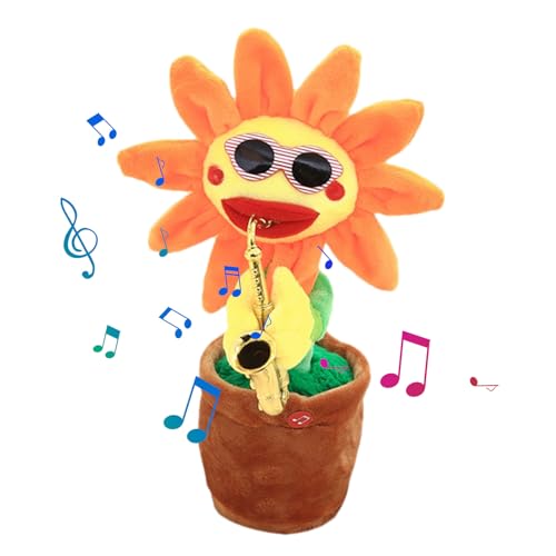 NEFLUM Tanzendes Sonnenblumenspielzeug, singende Sonnenblume,Glühende sprechende, Sich wiederholende Aufnahme, Saxophon, weiche Blume - Alles Gute zum Geburtstagslied, 200 Lieder, lustiges NEFLUM Tanzendes Sonnenblumenspielzeug, singende Sonnenblume,Glühende sprechende, Sich wiederholende Aufnahme, Saxophon, weiche Blume - Alles Gute zum Geburtstagslied, 200 Lieder, lustiges von NEFLUM