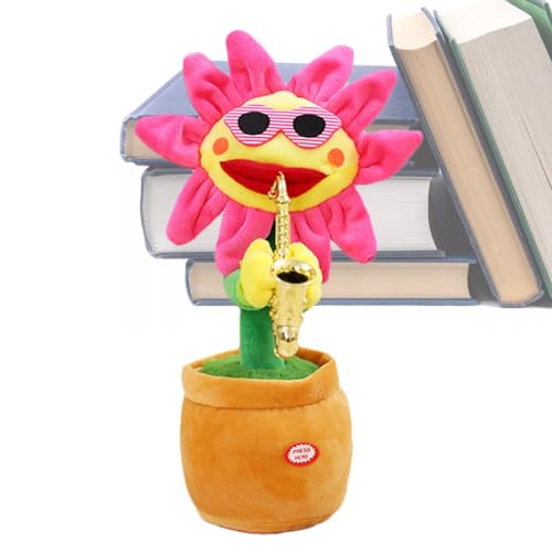 NEFLUM Tanzendes Sonnenblumenspielzeug, singende Sonnenblume,Glühende sprechende, Sich wiederholende Aufnahme, Saxophon, weiche Blume - Lustiges Geschenk zum Singen und Tanzen mit 200 Liedern NEFLUM Tanzendes Sonnenblumenspielzeug, singende Sonnenblume,Glühende sprechende, Sich wiederholende Aufnahme, Saxophon, weiche Blume - Lustiges Geschenk zum Singen und Tanzen mit 200 Liedern von NEFLUM