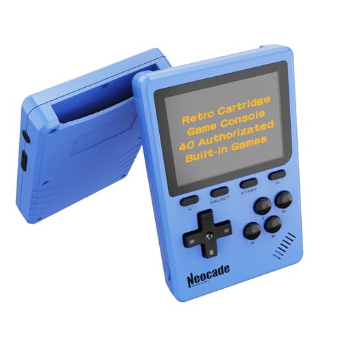 Neocade Retro-Handheld-Videospielkonsole, 40 Pico-lizenzierte Retro-Spiele Vorinstalliert, Kompatibel mit PIKO/GBA-Kassette – Blau Neocade Retro-Handheld-Videospielkonsole, 40 Pico-lizenzierte Retro-Spiele Vorinstalliert, Kompatibel mit PIKO/GBA-Kassette – Blau von NEOCADE