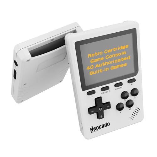 Neocade Retro-Handheld-Videospielkonsole, 40 Pico-lizenzierte Retro-Spiele Vorinstalliert, Kompatibel mit PIKO/GBA-Kassette – Weiß Neocade Retro-Handheld-Videospielkonsole, 40 Pico-lizenzierte Retro-Spiele Vorinstalliert, Kompatibel mit PIKO/GBA-Kassette – Weiß von NEOCADE