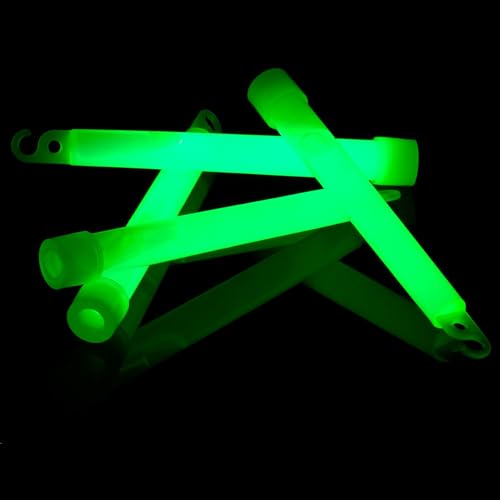NEON FUN Dicke Knicklichter | Gruen | Ultrahell | 2h | Notfall | SOS | Rescue | Militärqualität, Menge:10 Stück von NEON FUN