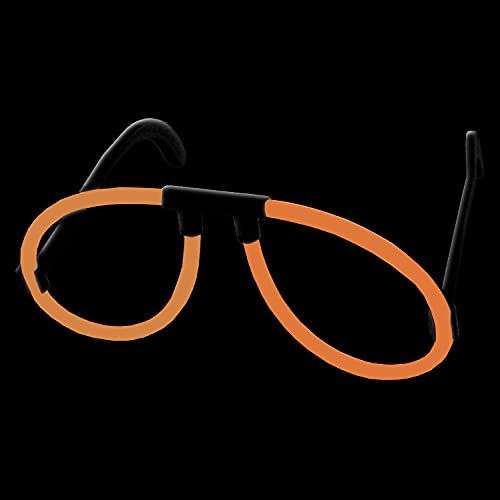 NEON FUN Knicklichter Piloten Brille ORANGE | Komplettset inklusive allem Zubehör | Menge individuell bestellbar, Menge:1 Stück NEON FUN Knicklichter Piloten Brille ORANGE | Komplettset inklusive allem Zubehör | Menge individuell bestellbar, Menge:1 Stück von NEON FUN