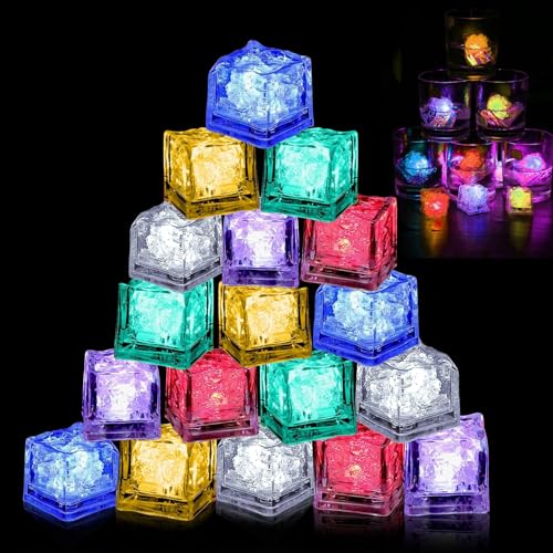 18 Stück LED Eiswürfel Badewannenspielzeug,Leuchtende Eiswürfel,Badespielzeug Baby,Leuchte Eiswürfel, LED Eiswürfel für Getränke, Eisspielzeug für Festival Hochzeit Party Bar Dekoration 18 Stück LED Eiswürfel Badewannenspielzeug,Leuchtende Eiswürfel,Badespielzeug Baby,Leuchte Eiswürfel, LED Eiswürfel für Getränke, Eisspielzeug für Festival Hochzeit Party Bar Dekoration von NEOVSUNY