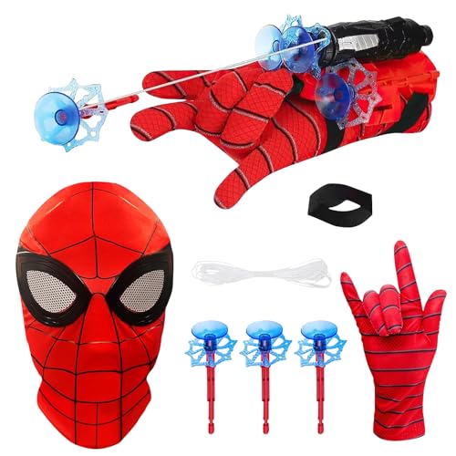 NEOVSUNY Spider Launcher Handschuh Handgelenk Spielzeug Set, Spider Web Shooter,Hero Handschuhe Spielzeug Held Launcher für Cosplay Handschuh Lustiges Lernspielzeug mit Kinder Maske Kinder Geschenk NEOVSUNY Spider Launcher Handschuh Handgelenk Spielzeug Set, Spider Web Shooter,Hero Handschuhe Spielzeug Held Launcher für Cosplay Handschuh Lustiges Lernspielzeug mit Kinder Maske Kinder Geschenk von NEOVSUNY