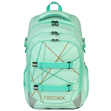 neoxx Active Pro Schulrucksack aus recycelten PET-Flaschen, mint von Neoxx