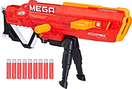 Hasbro – E0403 – Nerf – N-Strike – Mega – Thunderhawk – Spielzeugblaster mit 10 AccuStrike Nerf Mega Darts Hasbro – E0403 – Nerf – N-Strike – Mega – Thunderhawk – Spielzeugblaster mit 10 AccuStrike Nerf Mega Darts von NERF