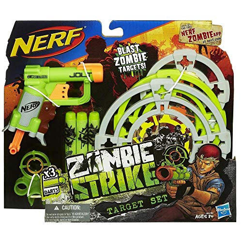Hasbro Nerf A6636E25 Zombie Strike Zielscheibe und Blaster Set, Spielzeug Hasbro Nerf A6636E25 Zombie Strike Zielscheibe und Blaster Set, Spielzeug von NERF