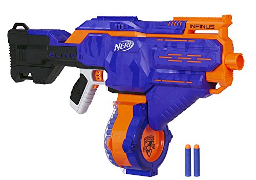 Hasbro Nerf E0438EU4 Nerf N-Strike Elite Infinus, Voll-motorisierter Spielzeug-Blaster, mit Schnell-Lade-Technologie, für Kinder & Erwachsene, inkl. 30 Darts & Trommelmagazin Hasbro Nerf E0438EU4 Nerf N-Strike Elite Infinus, Voll-motorisierter Spielzeug-Blaster, mit Schnell-Lade-Technologie, für Kinder & Erwachsene, inkl. 30 Darts & Trommelmagazin von NERF