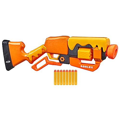 NERF Roblox Adopt Me!: Bees! Blaster, rotierende 8-Dart Trommel, 8 Elite Darts, Code zur Freischaltung eines virtuellen Items F2486EU5 von NERF