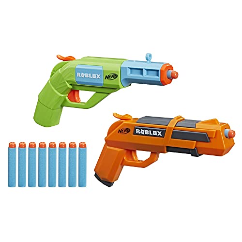 Hasbro Nerf Roblox Jailbreak: Armory, enthält 2 Blaster mit Spannhebel-Action, 10 Nerf Elite Darts, Code zur Freischaltung eines virtuellen Items von NERF