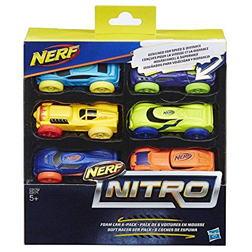 Nerf Nitro Foam Car 6 Pack Assortment Toys von Nerf