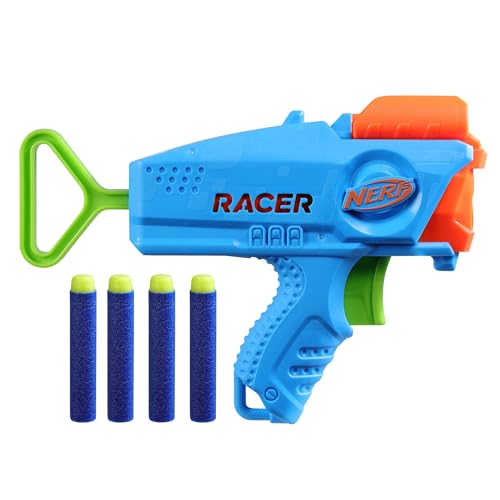 NERF Elite Junior-Racer, einfach zu Spielen, Dart-Blaster, 4 Nerf Elite-Darts, Nerf Blaster, Outdoor-Spielzeug, für Kinder ab 6 Jahren NERF Elite Junior-Racer, einfach zu Spielen, Dart-Blaster, 4 Nerf Elite-Darts, Nerf Blaster, Outdoor-Spielzeug, für Kinder ab 6 Jahren von NERF