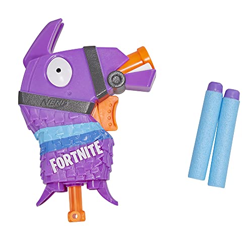 NERF Fortnite Llama MicroShots Dart-Spielzeug-Blaster und 2 Elite Darts für Kinder, Teenager, Erwachsene von NERF
