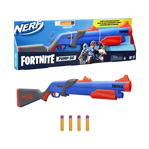NERF Fortnite Pump SG Blaster - Pump Action Mega Dart Blasting - Breech Load - 4 Official Mega Darts - for Youth, Teens, Adults NERF Fortnite Pump SG Blaster - Pump Action Mega Dart Blasting - Breech Load - 4 Official Mega Darts - for Youth, Teens, Adults von NERF