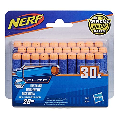 NERF Hasbro A0351EU4 - N-Strike Elite Dart Nachfüllpack, Spielzeugblasterzubehör, 30er Pack von NERF