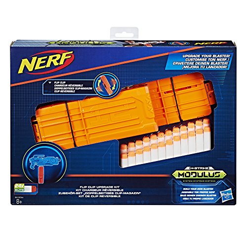 NERF Hasbro B1534EU6 N-Strike Modulus Zubehör-Set -Doppelseitiges Clip-Magazin, Spielzeugblaster-Zubehör von NERF