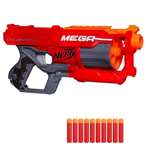 NERF - N-Strike Elite Mega CycloneShock - Spielzeugblaster inkl. 6 Darts & 10 Extra-Darts NERF - N-Strike Elite Mega CycloneShock - Spielzeugblaster inkl. 6 Darts & 10 Extra-Darts von NERF