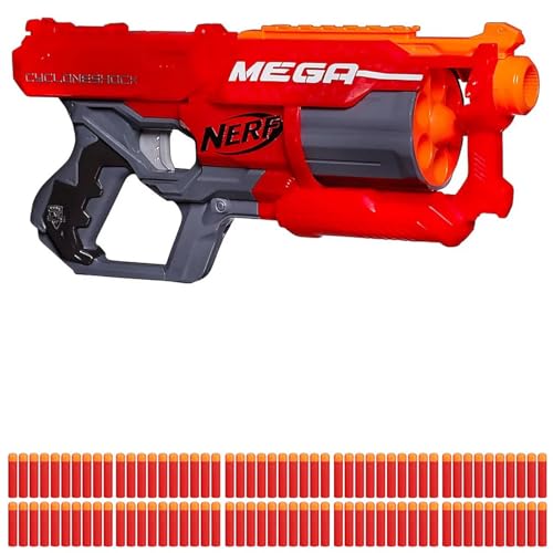 NERF - N-Strike Elite Mega CycloneShock - Spielzeugblaster inkl. 6 Darts & 100 Extra-Darts NERF - N-Strike Elite Mega CycloneShock - Spielzeugblaster inkl. 6 Darts & 100 Extra-Darts von NERF