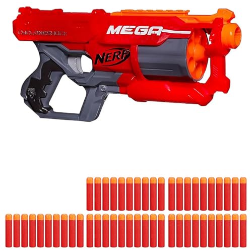 NERF - N-Strike Elite Mega CycloneShock - Spielzeugblaster inkl. 6 Darts & 50 Extra-Darts NERF - N-Strike Elite Mega CycloneShock - Spielzeugblaster inkl. 6 Darts & 50 Extra-Darts von NERF