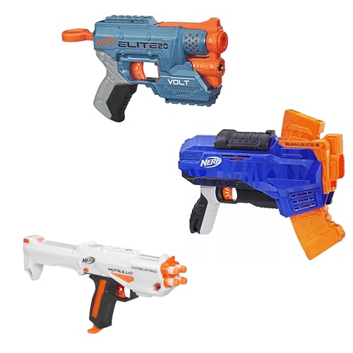 NERF -N-Strike Elite Rukkus ICS-8 & N-Strike Elite Modulus Barrelstrike & Elite 2.0 Volt SD-1 Dreierpack-Combo NERF -N-Strike Elite Rukkus ICS-8 & N-Strike Elite Modulus Barrelstrike & Elite 2.0 Volt SD-1 Dreierpack-Combo von NERF