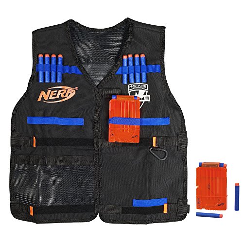 NERF B0250F01 N-Strike Elite Series Tactical Vest Spielzeug-Blaster-Weste, Einfarbig, Schwarz, Teen/Adult NERF B0250F01 N-Strike Elite Series Tactical Vest Spielzeug-Blaster-Weste, Einfarbig, Schwarz, Teen/Adult von NERF