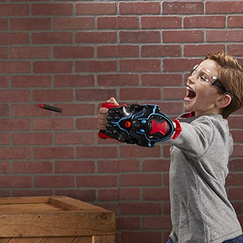 NERF Power Moves Marvel Black Widow Stinger Strike Blaster Rollenspielzeug mit Dart-Abschuss, enthält 3 Darts, für Kinder ab 5 Jahren von NERF