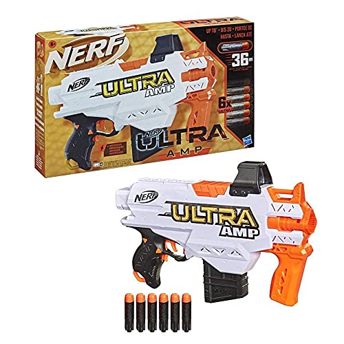 NERF Ultra Amp motorisierter Blaster, 6-Dart Clip-Magazin, 6 Ultra Darts, Ultra Darts kompatibel, N-A NERF Ultra Amp motorisierter Blaster, 6-Dart Clip-Magazin, 6 Ultra Darts, Ultra Darts kompatibel, N-A von NERF