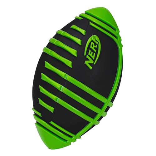 NERF Weather Blitz Foam Football for All-Weather Play -- Easy-to-Hold Grips – Great for Indoor and Outdoor Games -- Green von NERF