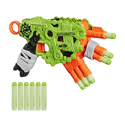 NERF Zombie Strike Alternator Blaster -- Fires 3 Ways -- Includes 12 Official Zombie Strike Elite Darts - for Kids, Teens, Adults von NERF