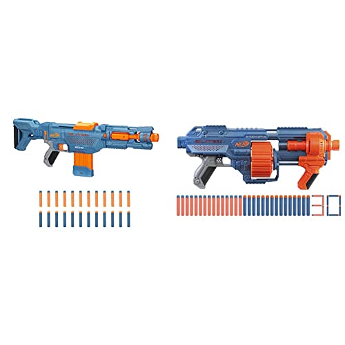 Nerf Elite 2.0 Echo CS-10 Blaster – 24 Nerf Darts, 10-Dart Clip-Magazin, 4 Tactical Rails & Hasbro E9527F03 Nerf Elite 2 Shockwave RD-15 Blaster, 30 Nerf Darts, 15-Dart Rotationstrommel Nerf Elite 2.0 Echo CS-10 Blaster – 24 Nerf Darts, 10-Dart Clip-Magazin, 4 Tactical Rails & Hasbro E9527F03 Nerf Elite 2 Shockwave RD-15 Blaster, 30 Nerf Darts, 15-Dart Rotationstrommel von NERF